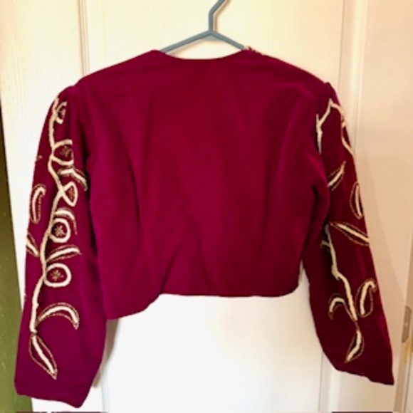 Velvet Beaded Top - Picture 3 of 16